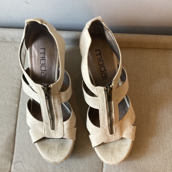 Moda linen sandals - Picture 3 of 3